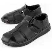 Purapiel Sandale Beira7 Schwarz