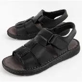 Purapiel Sandale Beira4 Schwarz