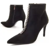 Montevita Heel Ankle Boot Pedrerint Schwarz