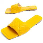 Montevita Flache Sandale Palanti Gelb