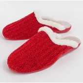 Northome Louslip Damen Hausschuhe aus veganen Materialien, Rot, Hergestellt in Spanien