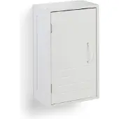 Relaxdays Hängeschrank Bad, verstellbare Ablage, Magnetverschluss, HxBxT: 50 x 30 x 18,5 cm, schmaler Wandschrank, weiß