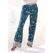 LASCANA Pyjamahose im Blumen Allover-Druck