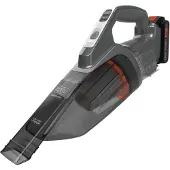 Black & Decker Dustbuster, Trocken, Teppich, Harter Boden, Treppenstufen, Beutellos, Schwarz, Grau, Orange, Akku, 20 V