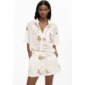 Desigual Hemd Martin 26SWCW30 Weiß Regular Fit