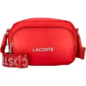 Lacoste Umhängetasche Schultertasche Active Nylon Crossover Bag Pompier Blanc rot