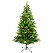 BURI Künstlicher LED Weihnachtsbaum 180cm Christbaum Tannenbaum Weihnachtstanne
