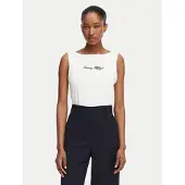 Tommy Hilfiger Top Classic WW0WW50947 Weiß Regular Fit 122