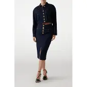 Guess Marciano GUESS Kylie Pencil Denim S Rinse Größe: 40 | Midiröcke Outlet | Damen | Blau