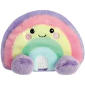 PALM PALS , 33577, Palm Pals Vivi Regenbogen 13cm, Plüschtier, Mehrfarbig, Pink, Lila, Gelb