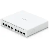 Ubiquiti UniFi UISP Plus - Switch - managed - 4 x 2.5GBase-T + 4 x 10Gb Ethernet SFP+ - Desktop, an Rack montierbar, wandmontierbar - Passives PoE (160 W)