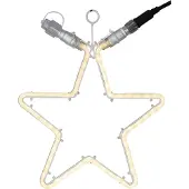 Star Trading 491-83-1, Leichte Dekorationsfigur, Weiß, IP44, Stern, 120 Glühbirne(n), LED