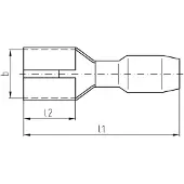Intercable Flachsteckhülse ICIQ6912FH 4-6qmm 9,5 x 1,2 100 Stk