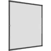 Windhager Insektenschutz teleskopierbares Fliegengitterfenster Flexi Fit, Spannrahmen-Fenster, Teleskopfenster ohne Sägen, 100 x 120 cm, anthrazit, 04304