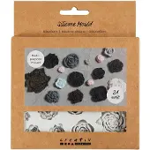 Creativ Company Silikonformen, Rosen, H: 0,5-1 cm, L: 0,8-4 cm, 1 Stück
