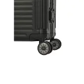 Travelite Hartschalen-Trolley "NEXT Trunk Reisekoffer Aluminium" 100 l 4 Rollen Koffer, mit extra großem Stauraum und stabilem Rahmen