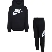 Nike Kids 66l135 Fleece Langarm-set Schwarz 24 Months Jungen Schwarz 24 Months