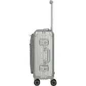 Travelite Next 2.0 Aluminium 4 Wiel Trolley S with Frontpocket silver