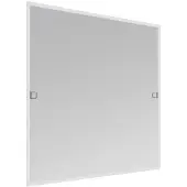 Windhager Fliegengitter Fenster BASIC 100 x 120 cm Weiß, Insektenschutzfenster individuell kürzbar, Alurahmen Klemmmontage ohne bohren, passgenau zuschneidbar für Fliegen und Mückenschutz, 04504