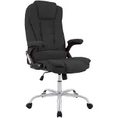 CLP Bürostuhl ergonomisch 150 kg belastbar Thor, Drehstuhl mit modernes Design | Farbe dunkelgrau