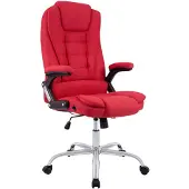 CLP Bürostuhl ergonomisch 150 kg belastbar Thor, Drehstuhl mit modernes Design rot