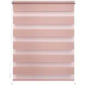 Lichtblick Doppelrollo blickdicht ohne Bohren Klemmbar, Anschraubbar Altrosa 90 cm x 150 cm (B x L)