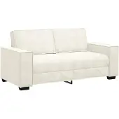 vidaXL 2-Sitzer-Sofa Creme 180x78x84 cm Samt