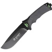 Ganzo Rescue Knife with Fire Starter, Belt Cutter, Glass Breaker 8012-Gy
