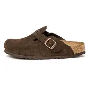 Birkenstock Unisex Boston Soft-Fußbett Wildleder Mocha Narrow-Schuhgröße 41