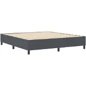 vidaXL Plattformbettgestell Dunkelgrau 180 x 200 cm Cordstoff