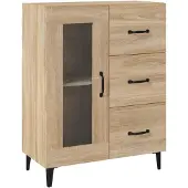 vidaXL Sideboard Sonoma-Eiche 69,5x34x90 cm Holzwerkstoff