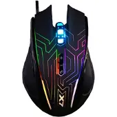 A4Tech X87, Beidhändig, Optisch, USB Typ-A, 2400 DPI, 1 ms, Schwarz