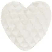 Magma Heimtex Magma-Heimtex Sofakissen Fluffy Hearts, weiß, mit Plüschbezug, 35x40 cm