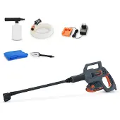 FUXTEC 20V Akku Hochdruckreiniger FX-E1HDR20 SET mit 1 x Akku 2Ah, 1 x Ladegerät 1A