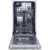 Heinner HDW-BIM45510E++, Voll integriert, Single (45 cm breit), Berührung, LED, 2 Korb/Körbe, höher