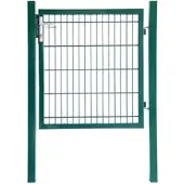Aileenstore Gartentor Zauntor Einfahrtstor Stabmattenzaun Flügeltor Grün 1400 x 1000 mm