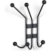 Spinder Wandgarderobe ''Barato 1'' in Schwarz - (B)16 x (H)22 x (T)10 cm - onesize