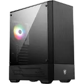 MSI MAG Forge 110R, Midi Tower, PC, Schwarz, ATX, micro ATX, Mini-ITX, Metall, Gaming