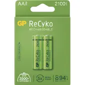 GP Batteries B2121, AA, Nickel-Metallhydrid (NiMH), 1,2 V, 2 Stück(e), 2100 mAh, Grün