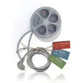Technaxx TX-262 Steckdosenleiste 4 Schutzkontakt-Steckdosen & 2 USB-Ports 1,5 m Kabel