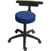 Stier Drehhocker Ø 360 mm atollblau 360° Arm-/Rückenlehne höhenverstellbar