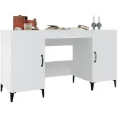 vidaXL Schreibtisch Weiß 140x50x75 cm Holzwerkstoff