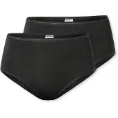 Schiesser Unterwäsche Damen 162893 Modal Essentials Black (2er Set)-XXL