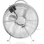 Eta Tischventilator RINGO ETA060890000, Retrodesign, 2 Geschwindigkeiten, 25 W, Durchmesser 26 cm, Ausführung aus Metall