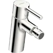 Hansa HANSAVANTIS Bidetbatterie, Ausladung 113 mm, mit Ablaufgarnitur, Pinhebel, chrom, 52432267