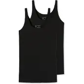Schiesser Top Damen 175994 95/5 Black (2er Set)-L