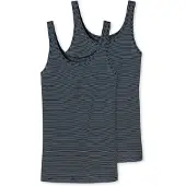 Schiesser Tanktop Damen 162896 Modal Essentials Night Blue (2er Set)-XXXL
