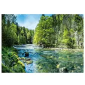 WALLARENA FOTOTAPETE Wasserfall 3D Natur Wald Vlies Tapete 400x280