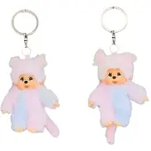 Monchhichi Batik-Mädchen | 9 cm Taschen-Anhänger | | Sekiguchi | Gr.: onesize