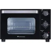 Continental Edison CEMF22B – 22 l schwarzer Mini-Elektrobackofen – 1300 W – Drehspieß. Natürliche Umluft.